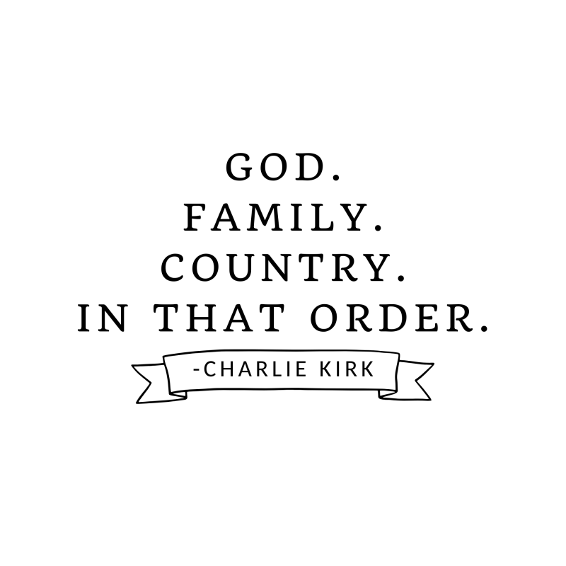 Charlie Kirk Quote Banner