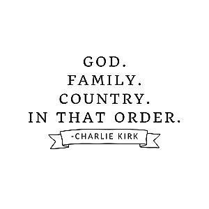 Charlie Kirk Quote Banner